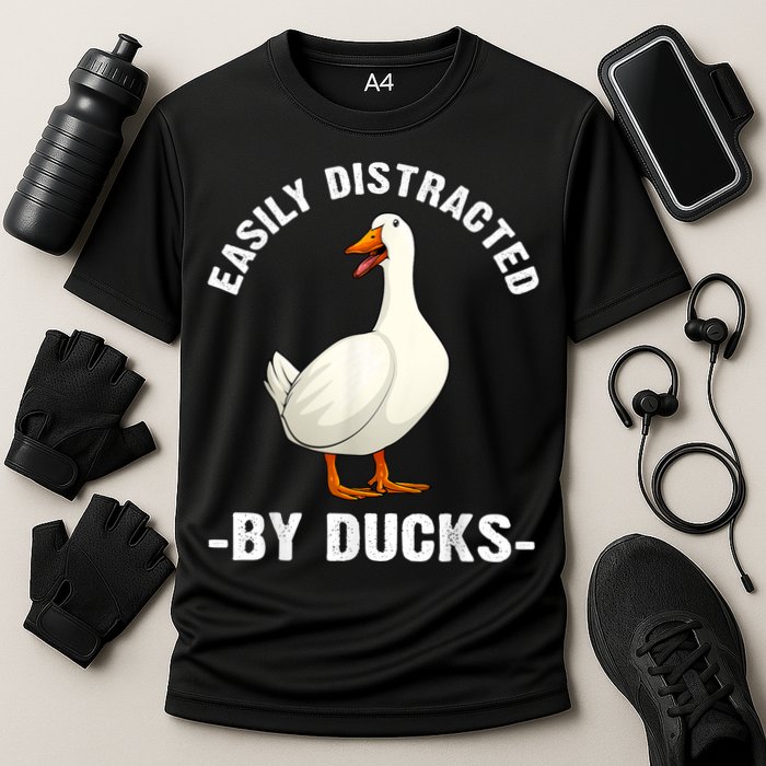 Cute Duck Design Aquatic Bird Duck Lovers Performance Shirt