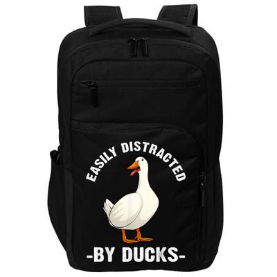 Cute Duck Design Aquatic Bird Duck Lovers Impact Tech Backpack