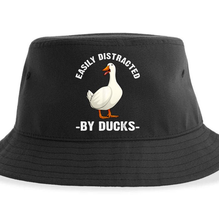 Cute Duck Design Aquatic Bird Duck Lovers Sustainable Bucket Hat