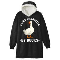 Cute Duck Design Aquatic Bird Duck Lovers Hooded Wearable Blanket
