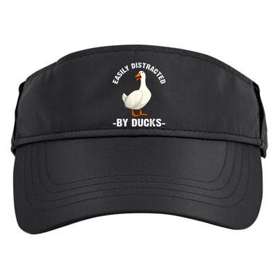 Cute Duck Design Aquatic Bird Duck Lovers Adult Drive Performance Visor
