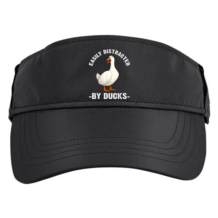 Cute Duck Design Aquatic Bird Duck Lovers Adult Drive Performance Visor