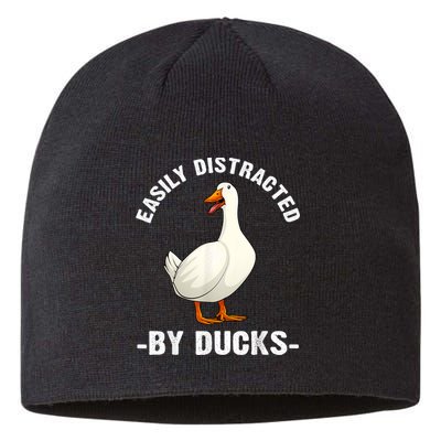 Cute Duck Design Aquatic Bird Duck Lovers Sustainable Beanie