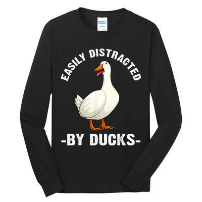 Cute Duck Design Aquatic Bird Duck Lovers Tall Long Sleeve T-Shirt