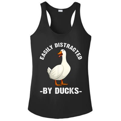 Cute Duck Design Aquatic Bird Duck Lovers Ladies PosiCharge Competitor Racerback Tank