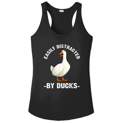 Cute Duck Design Aquatic Bird Duck Lovers Ladies PosiCharge Competitor Racerback Tank