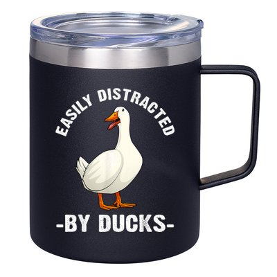 Cute Duck Design Aquatic Bird Duck Lovers 12oz Stainless Steel Coffee Mug