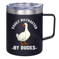 Cute Duck Design Aquatic Bird Duck Lovers 12oz Stainless Steel Coffee Mug
