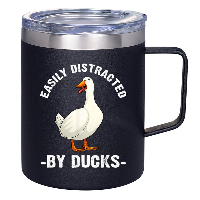 Cute Duck Design Aquatic Bird Duck Lovers 12oz Stainless Steel Coffee Mug
