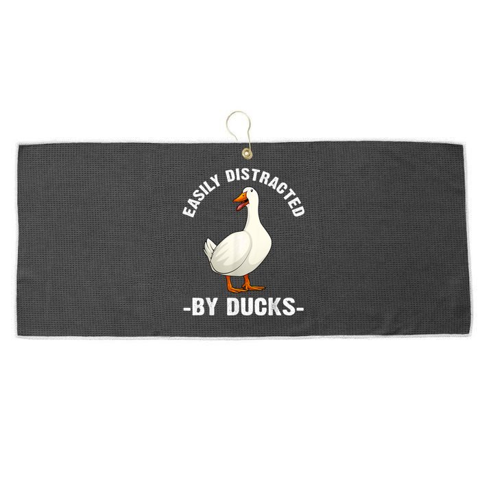 Cute Duck Design Aquatic Bird Duck Lovers Large Microfiber Waffle Golf Towel
