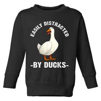 Cute Duck Design Aquatic Bird Duck Lovers Toddler Sweatshirt