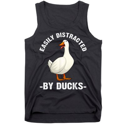 Cute Duck Design Aquatic Bird Duck Lovers Tank Top