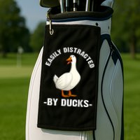 Cute Duck Design Aquatic Bird Duck Lovers Golf Towel