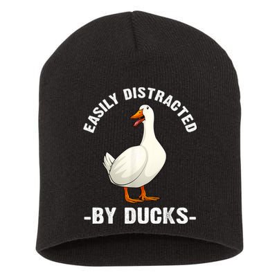 Cute Duck Design Aquatic Bird Duck Lovers Short Acrylic Beanie