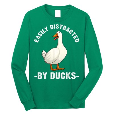 Cute Duck Design Aquatic Bird Duck Lovers Long Sleeve Shirt