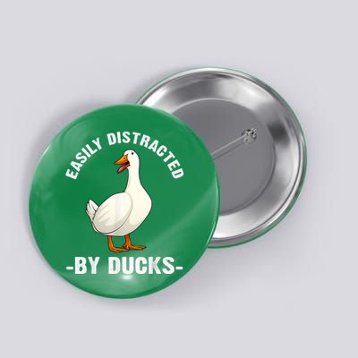 Cute Duck Design Aquatic Bird Duck Lovers Button