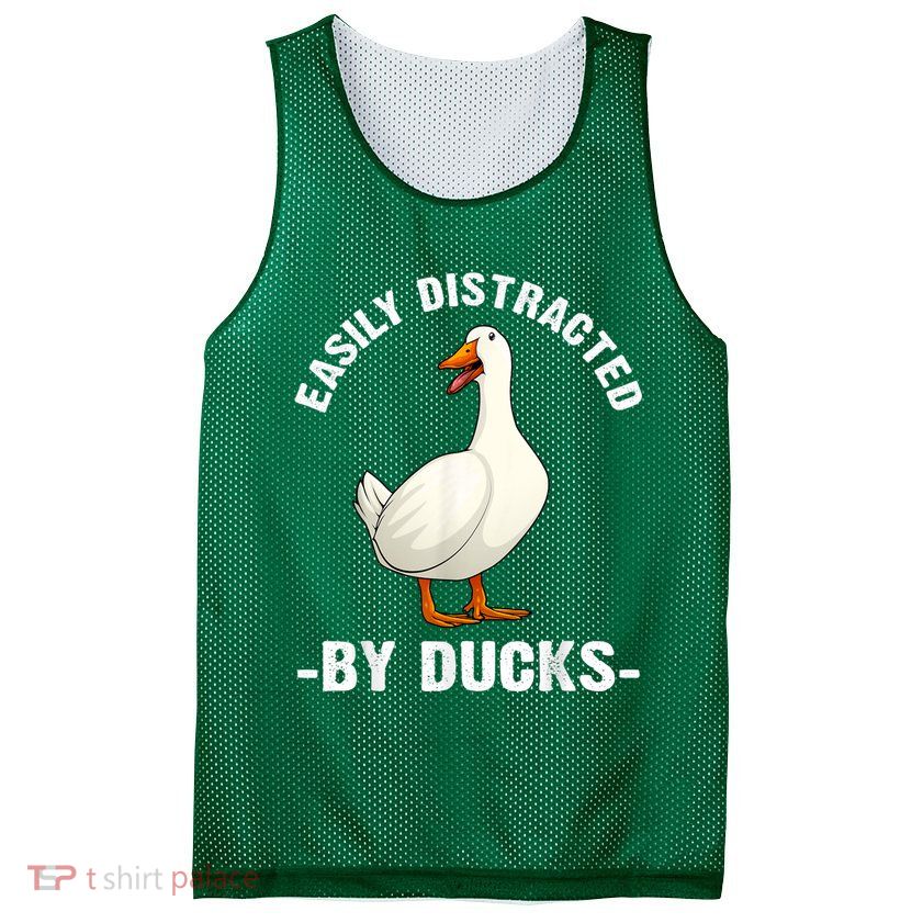 Cute Duck Design Aquatic Bird Duck Lovers Mesh Reversible Basketball Jersey Tank