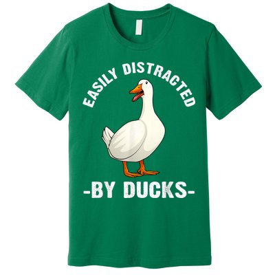 Cute Duck Design Aquatic Bird Duck Lovers Premium T-Shirt