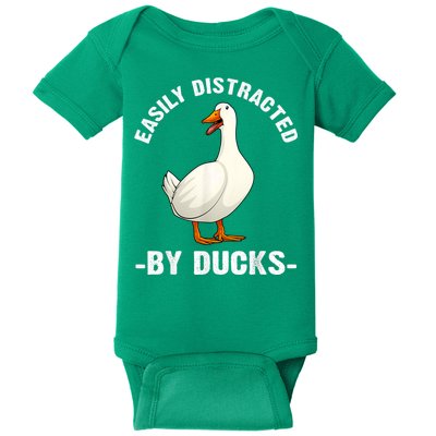 Cute Duck Design Aquatic Bird Duck Lovers Baby Bodysuit