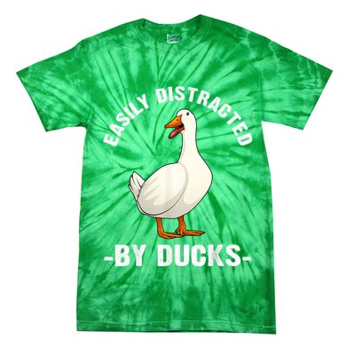Cute Duck Design Aquatic Bird Duck Lovers Tie-Dye T-Shirt
