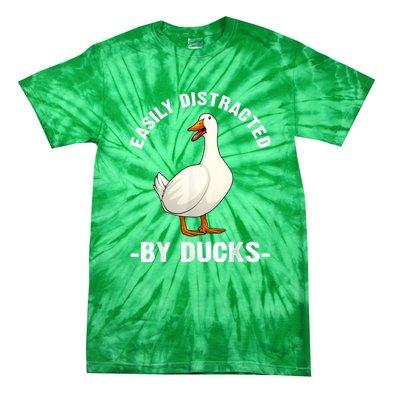 Cute Duck Design Aquatic Bird Duck Lovers Tie-Dye T-Shirt