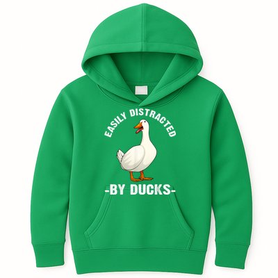 Cute Duck Design Aquatic Bird Duck Lovers Kids Hoodie