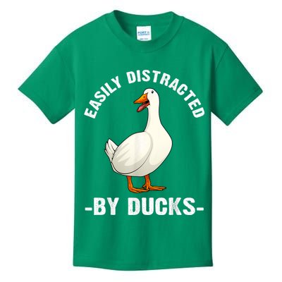 Cute Duck Design Aquatic Bird Duck Lovers Kids T-Shirt