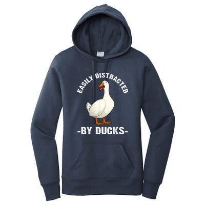 Cute Duck Design Aquatic Bird Duck Lovers Women's Pullover Hoodie