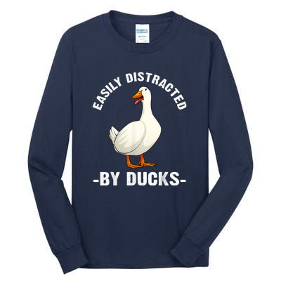 Cute Duck Design Aquatic Bird Duck Lovers Tall Long Sleeve T-Shirt