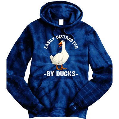 Cute Duck Design Aquatic Bird Duck Lovers Tie Dye Hoodie