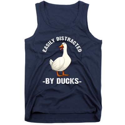 Cute Duck Design Aquatic Bird Duck Lovers Tank Top