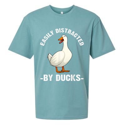 Cute Duck Design Aquatic Bird Duck Lovers Sueded Cloud Jersey T-Shirt