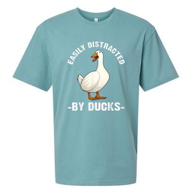 Cute Duck Design Aquatic Bird Duck Lovers Sueded Cloud Jersey T-Shirt