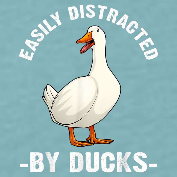 Cute Duck Design Aquatic Bird Duck Lovers Sueded Cloud Jersey T-Shirt