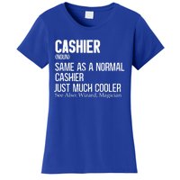 Cashier Definition Design For Banking Clerk Cashier Gift Women's T-Shirt