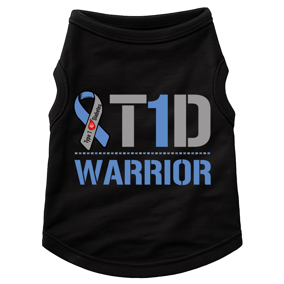 Cure Diabetic Design Funny Type 1 Diabetes Awareness Gift Doggie Tank