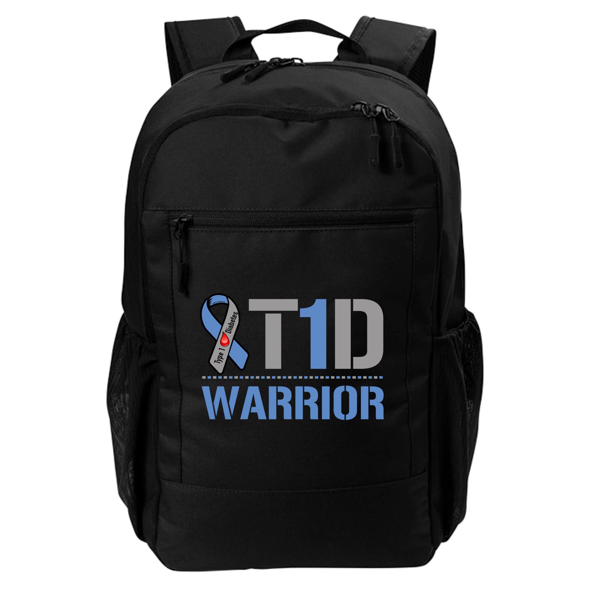 Cure Diabetic Design Funny Type 1 Diabetes Awareness Gift Backpack