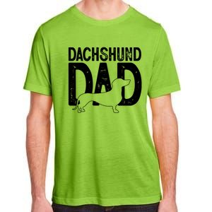 Cute Dachshund Dog Dad Puppy Lover Father Gift Adult ChromaSoft Performance T-Shirt