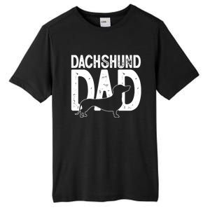 Cute Dachshund Dog Dad Puppy Lover Father Gift Tall Fusion ChromaSoft Performance T-Shirt