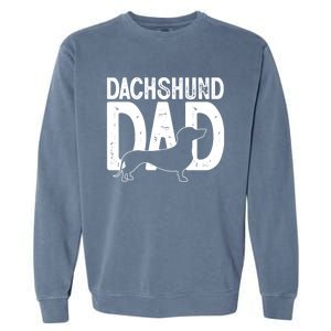 Cute Dachshund Dog Dad Puppy Lover Father Gift Garment-Dyed Sweatshirt