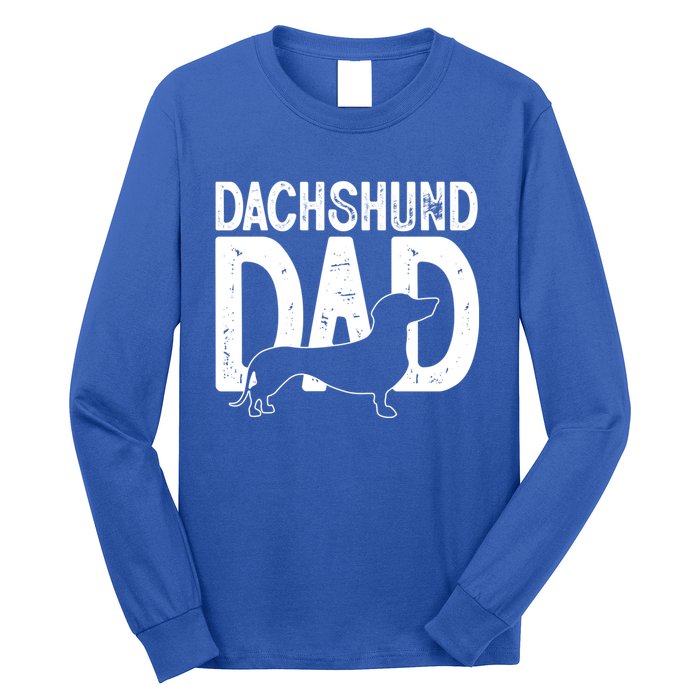 Cute Dachshund Dog Dad Puppy Lover Father Gift Long Sleeve Shirt