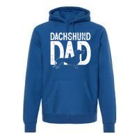 Cute Dachshund Dog Dad Puppy Lover Father Gift Premium Hoodie