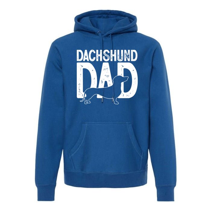 Cute Dachshund Dog Dad Puppy Lover Father Gift Premium Hoodie