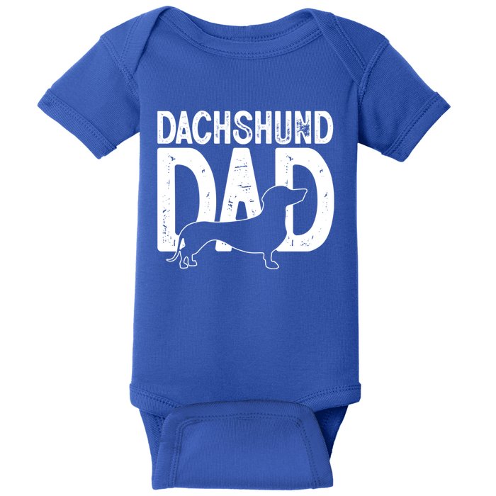 Cute Dachshund Dog Dad Puppy Lover Father Gift Baby Bodysuit