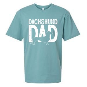 Cute Dachshund Dog Dad Puppy Lover Father Gift Sueded Cloud Jersey T-Shirt