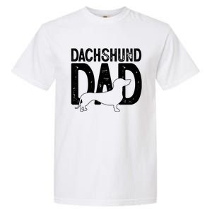 Cute Dachshund Dog Dad Puppy Lover Father Gift Garment-Dyed Heavyweight T-Shirt