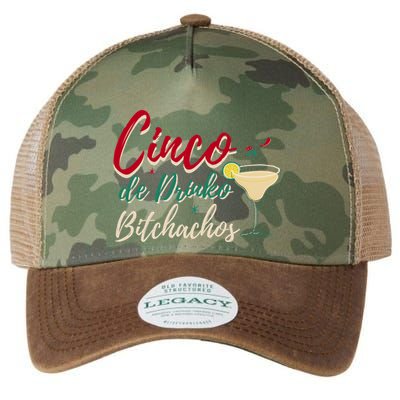 Cinco De Drinko Bitchachos Funny Cinco De Mayo Drinking Legacy Tie Dye Trucker Hat