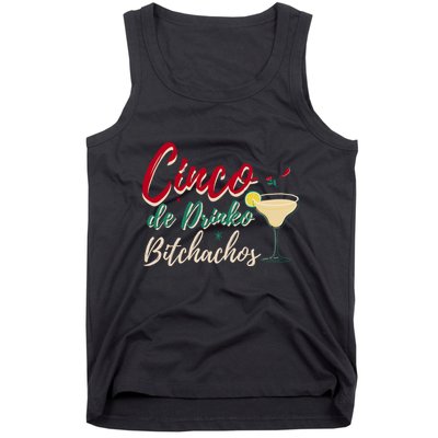 Cinco De Drinko Bitchachos Funny Cinco De Mayo Drinking Tank Top