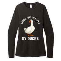 Cute Duck Design For Aquatic Bird Duck Lovers Womens CVC Long Sleeve Shirt