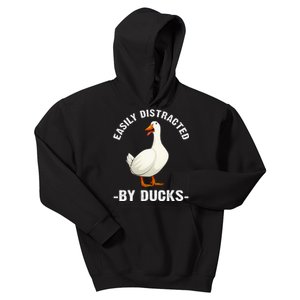 Cute Duck Design For Aquatic Bird Duck Lovers Kids Hoodie